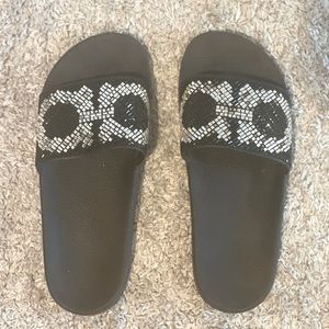 2017 embellished slide sandals